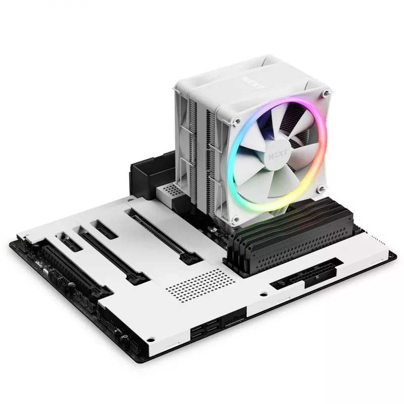 NZXT T120 RGB Prozessor-Luftkühler 12 cm Weiß 1 Stück