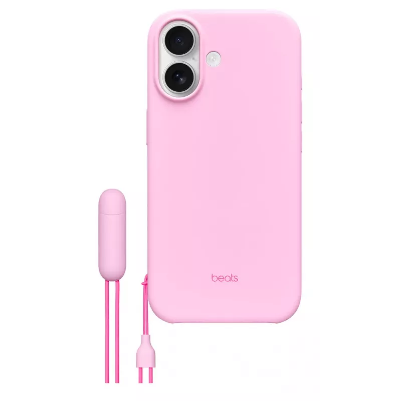 Kickstand-Hülle für iPhone 17 Apple Beats mit MagSafe und Kamerasteuerung, Pebble Pink, PC & Mikrofaser