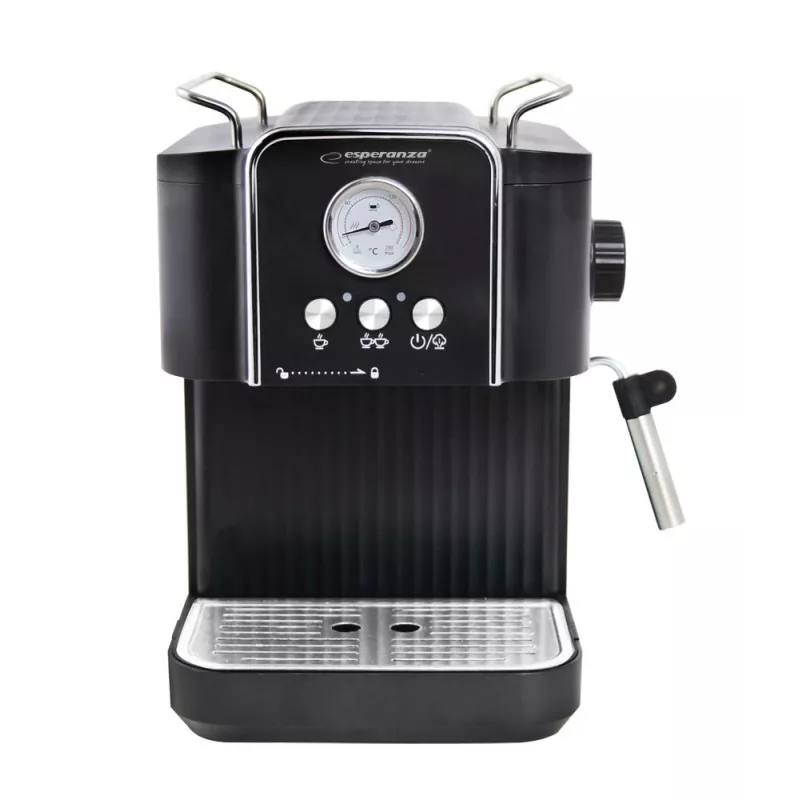 Espresso-Kaffeemaschine ESPERANZA EKC010 — 1,8 L Wassertank, 850 W, 20 bar, integrierter Milchaufschäumer