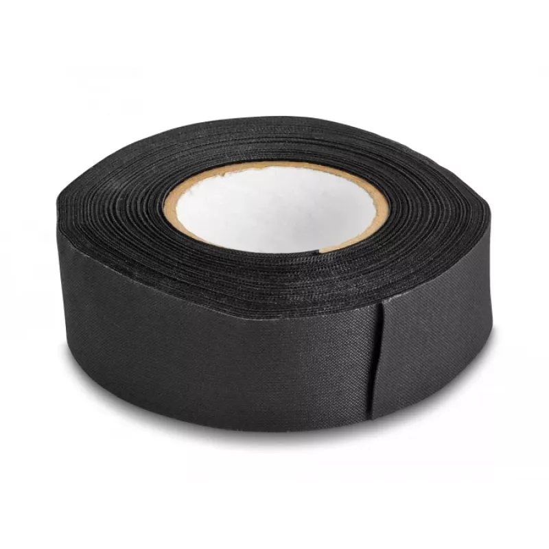 DeLOCK Stoffband 25 m x 25 mm reißbar selbstklebend schwarz
