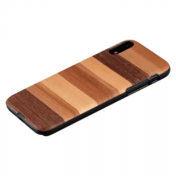 Schutzhülle für Smartphone man and wood für iPhone XR – schwarze Sandoberfläche