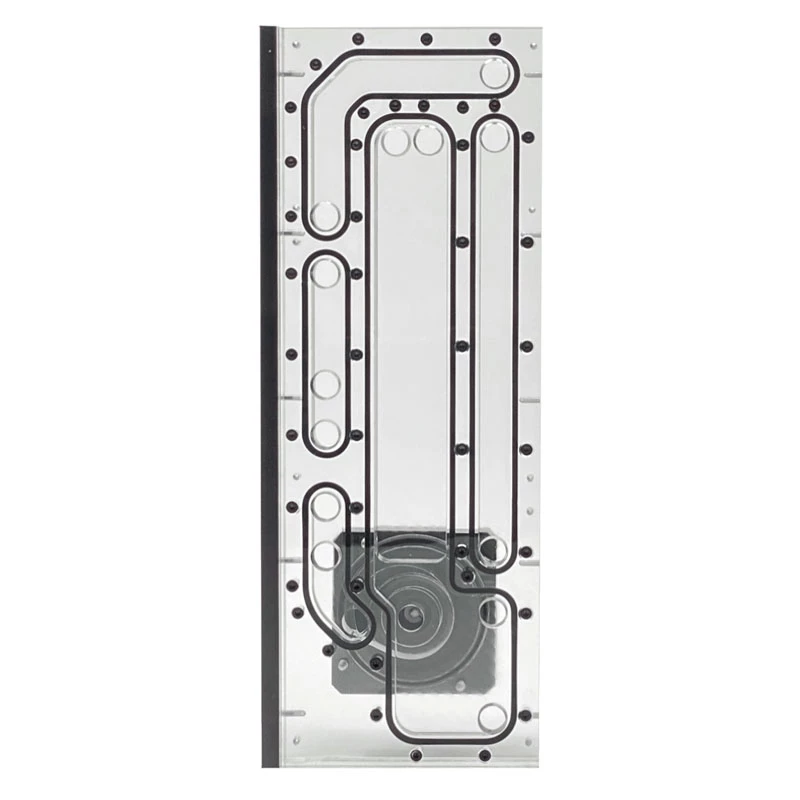 Stealkey Customs SK-Crossflow für Lian Li - O11D XL Evo Distroplate D5/DDC - Acryl