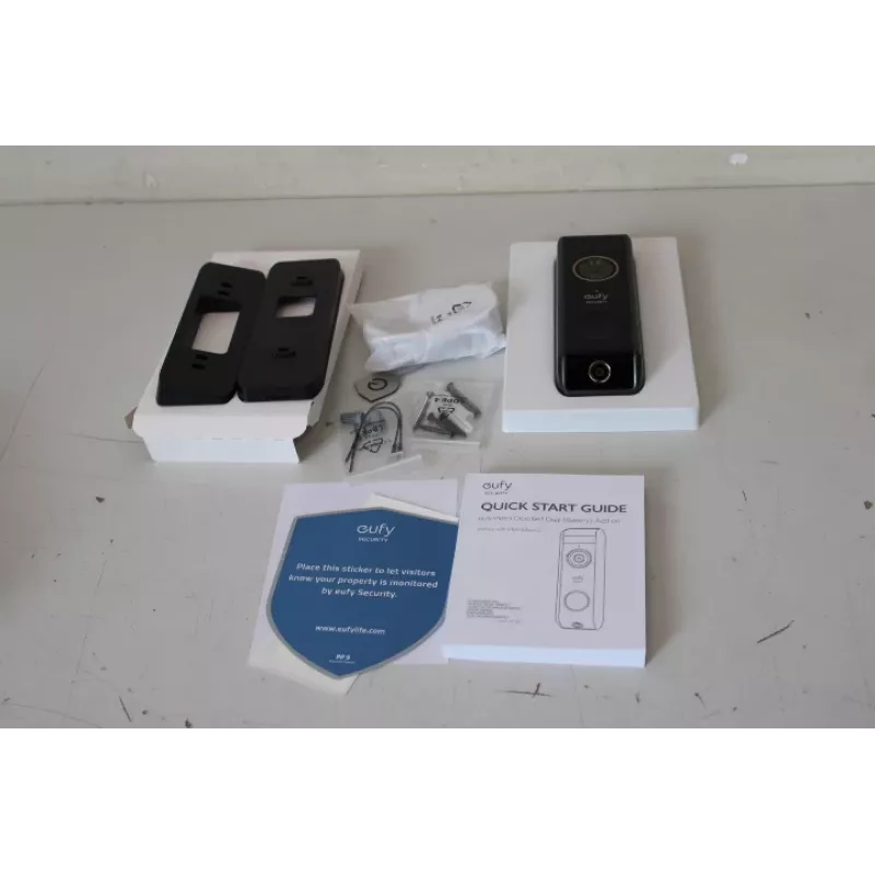 Video-Türsprechanlage Eufy Doorbell 2 Pro – Modell T8213G11SO, Schwarz, generalüberholt (Kratzer oben)