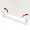 Maclean kompakter Kabelorganizer unter dem Schreibtisch, max. Belastung 5 kg, weiß, MC-107 W