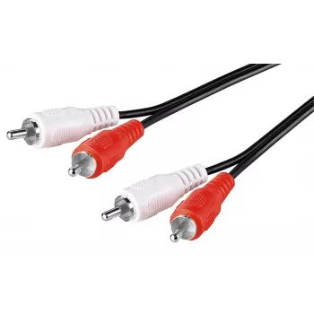 Goobay | Stereo-RCA-Kabel 2x RCA | 50030 | 2 RCA-Stecker (Audio links/rechts) | 2 RCA-Stecker (Audio links/rechts)