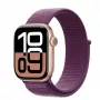 Watch Series 10 GPS 42 mm Roségold Aluminiumgehäuse mit Pflaumen-Sportloop