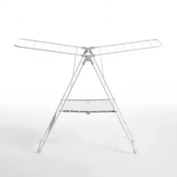 Wäscheständer RAYEN 6116.01 — 145 x 61 cm mit integrierten Schuhhaltern