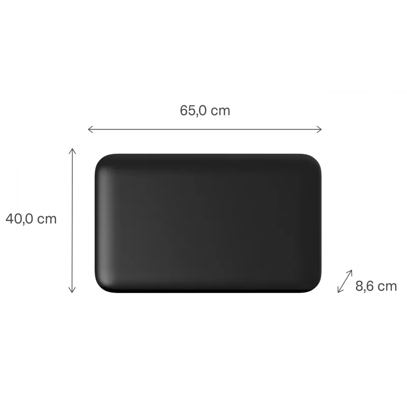 Mill Invisible Smart WiFi-Panelheizgerät | PA700WIFI4B | Panelheizgerät | 700 W | Für Räume bis 9-12 m² | Schwarz | IPX4