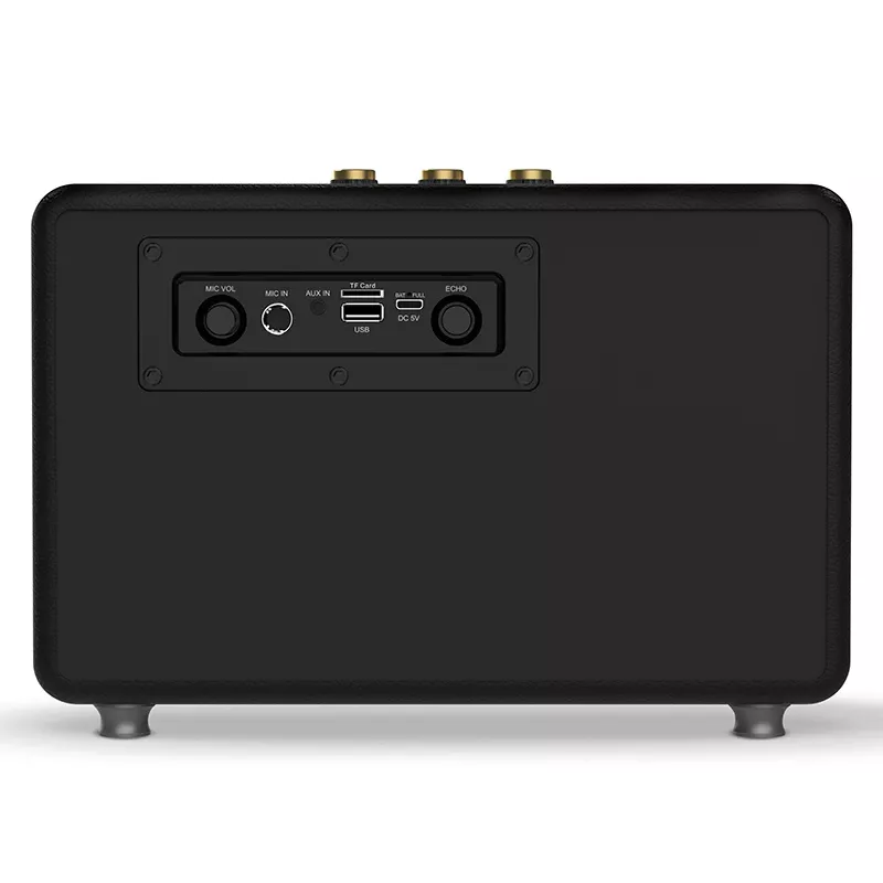 Tragbarer Stereolautsprecher TRACER M45 Schwarz — Bluetooth 5.0, 45 W RMS, UKW-Radio, eingebautes Mikrofon, batteriebetrieben