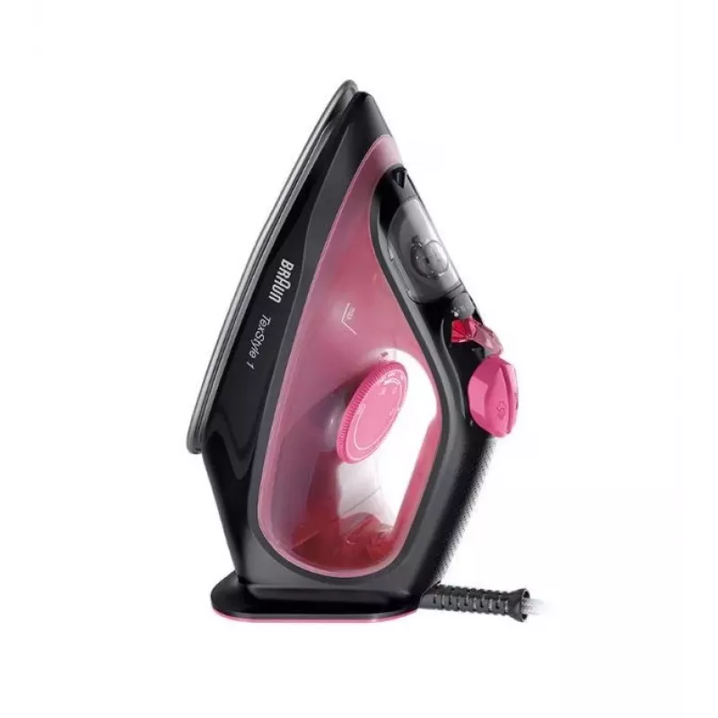 Braun TexStyle 1 Trocken- & Dampfbügeleisen Keramiksohle 2000 W Schwarz, Lila