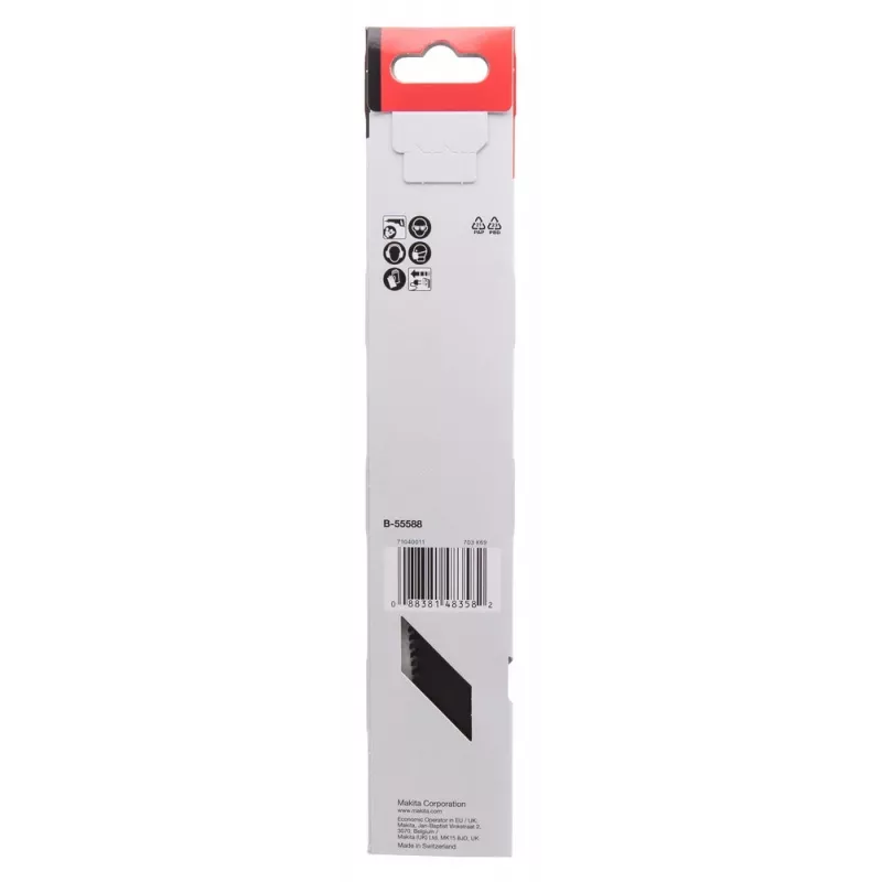 Makita B-55588 Sägeblatt für Stichsägen, Dekupiersägen und Säbelsägen, Wolframkarbid (TC), 1 Stück