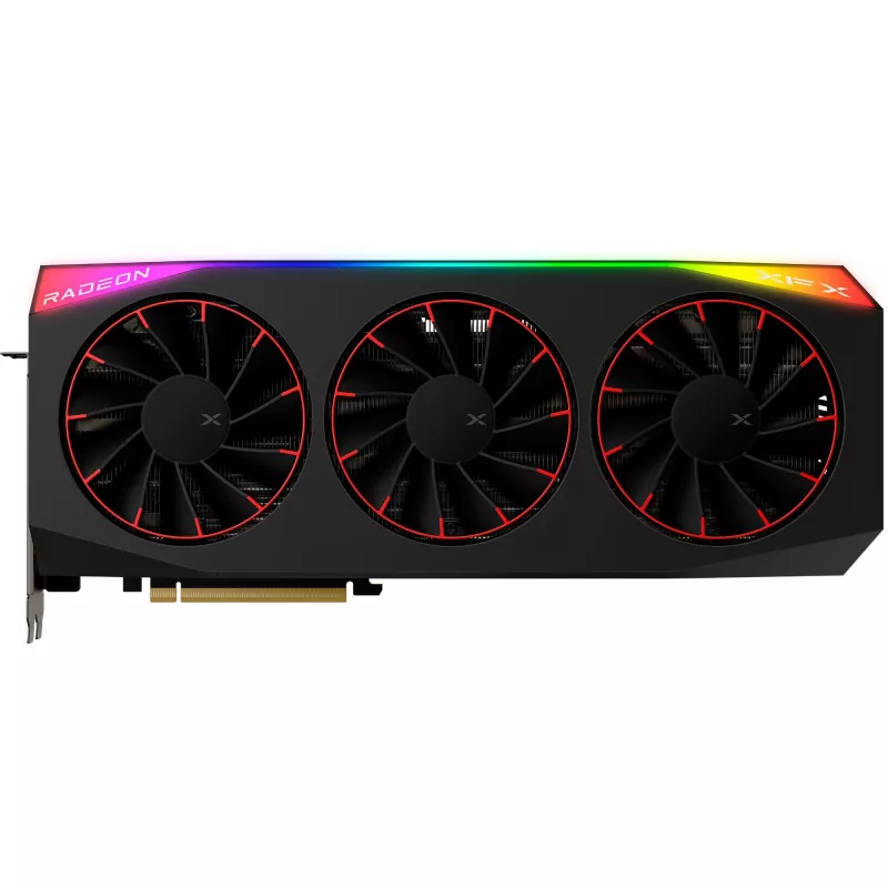 Grafikkarte XFX Radeon RX 9070 XT OC — 12 GB GDDR6, PCIe 5.0, 3× DisplayPort 2.1, HDMI 2.1, 3 Lüfter, 360×155×72 mm