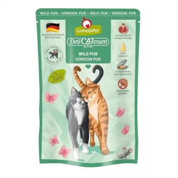 GRANATAPET DeliCATessen Hirsch - Nassfutter für Katzen - 85g