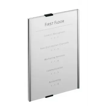 Langlebiges Info-Schild Acryl Aluminium Silber 4806-23