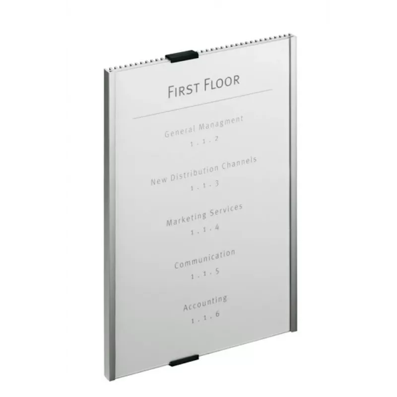 Langlebiges Info-Schild Acryl Aluminium Silber 4806-23