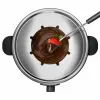 Fondue-Set Taurus FF2 2 L für 8 Personen, Edelstahlgehäuse, 1000 W, 230 V, schwarz/silber