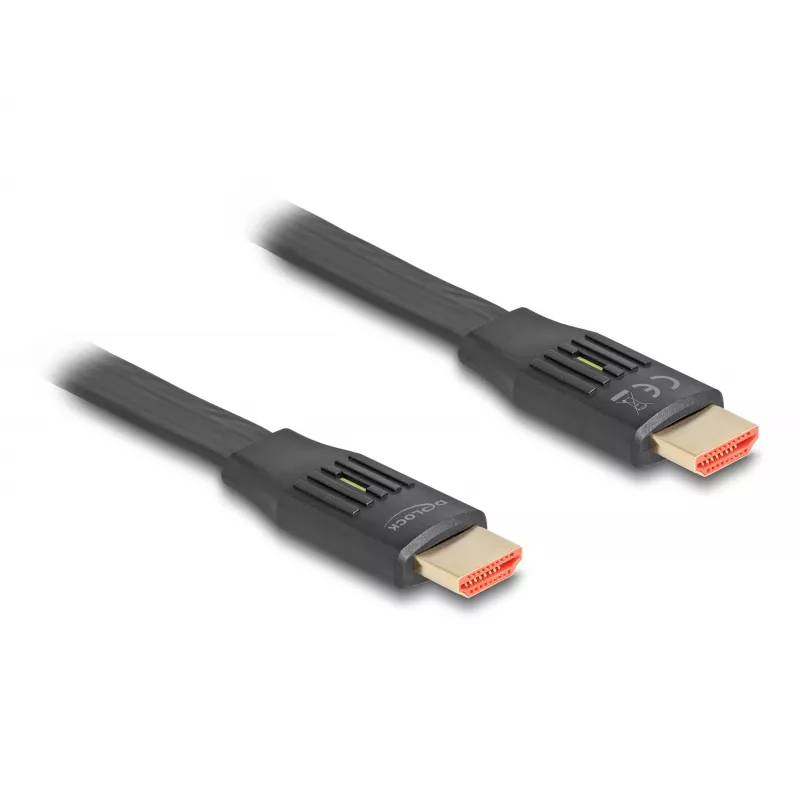 HDMI-Kabel DeLOCK 81003 3m HDMI Typ A Stecker 48 Gbit/s Schwarz