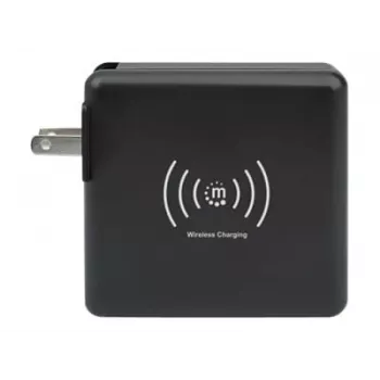 Reise-Wandladegerät und Powerbank Manhattan 4-in-1