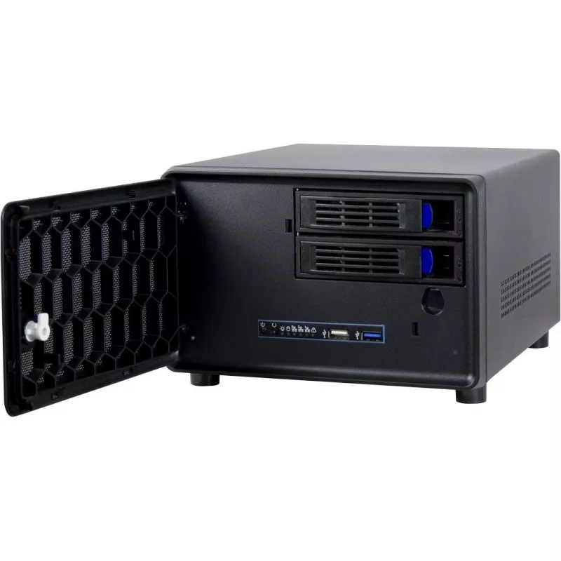 Inter-Tech SC-2100 - Small Form Factor (SFF) - PC - Schwarz - Mini-ITX - Stahl - Aktivität - Alarm - HDD - Netzwerk - Strom (88887285)