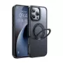 Schutzhülle Mcdodo PC-4932 für iPhone 16 Pro mit integriertem Ständer, schwarz