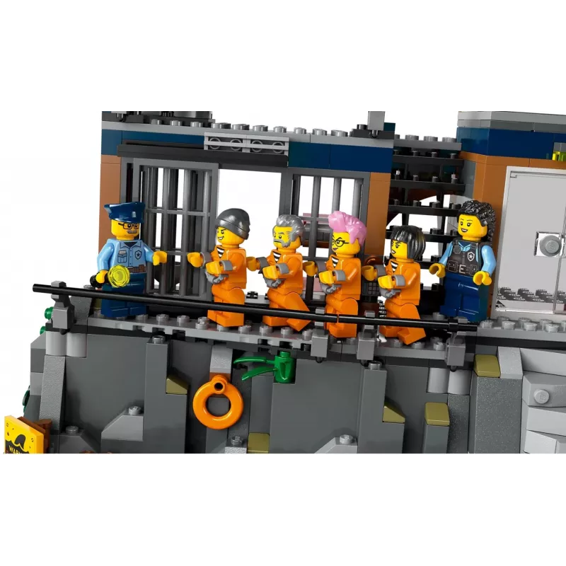 LEGO City Baukasten Polizeistation Gefängnisinsel 60419 — 980 Teile, 7 Minifiguren, 370×400×160 mm