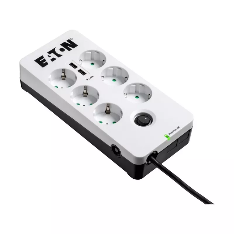 Steckdosenleiste Eaton Protection Box 6 USB DIN