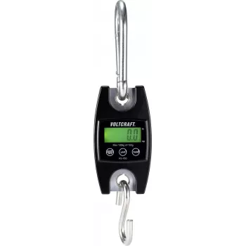 VOLTCRAFT HS-100 Hängewaage Wägebereich (max.) 100 kg Ablesbarkeit 100 g Schwarz (HS-100)