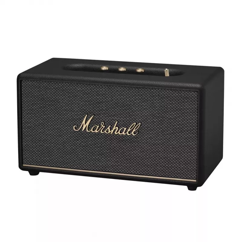 Kabelloser Bluetooth-Lautsprecher Marshall Headphones Stanmore III Schwarz — kompaktes Home-Audio, Multi-Host, RCA und optisch vorbereitet