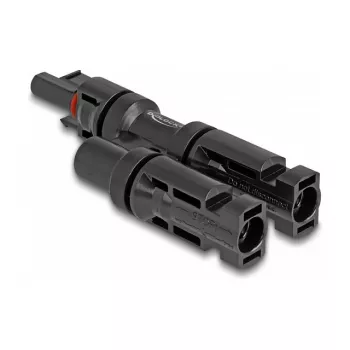 Solar-Steckverbinder DeLOCK DL4 1 Buchse auf 2 Stecker schwarz