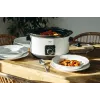 Adler AD 6413r Slow Cooker, 5,8L, Weiß