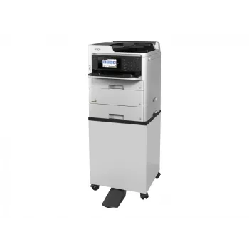 Druckerschrankständer Epson 7112285 — Bodenständer für Epson WorkForce Pro-Drucker, schwarz oder weiß