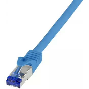 Logilink Professional Ultraflex - Patchkabel - RJ-45 (M) zu RJ-45 (M) - 0,25 m - 6 mm - S/FTP - Cat.7 Rohkabel (Kabel) / CAT 6a (Ports) - halogenfrei, vergossen, Zugentlastung - Blau, R