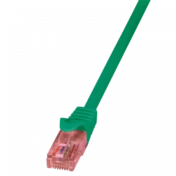 Netzwerkkabel LOGILINK 0,25 m Cat6 U/UTP mit RJ-45-Steckern, grün