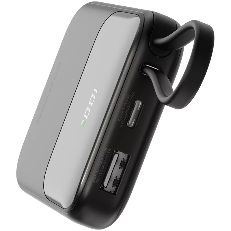 OnPower 101 mit integriertem Kabel 10000 mAh PD22.5W Schwarz