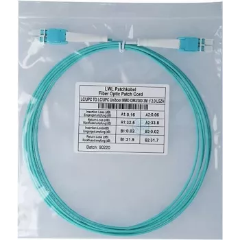 Glasfaser-Patchkabel CBO BlueOptics SFP8181EU3MK 3 m, 2x LC, OM3 (aqua)