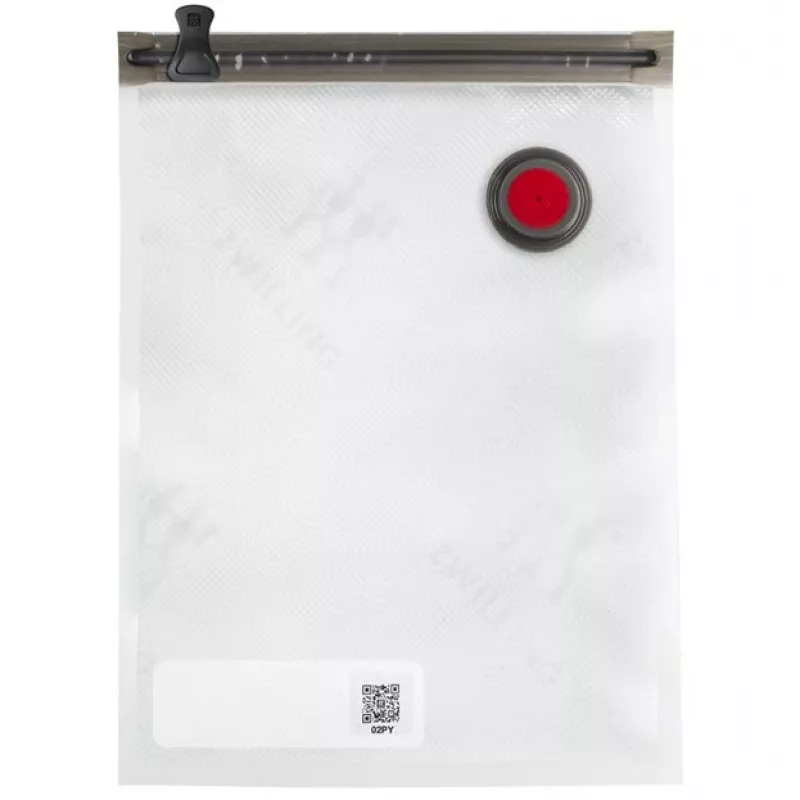Vakuumierbox ZWILLING 36807-007-0, rechteckiger Kunststoff-Lebensmittelbehälter, 1,1 l & 2,3 l, luftdicht verschließbarer Deckel, abnehmbar, durchscheinend weiß