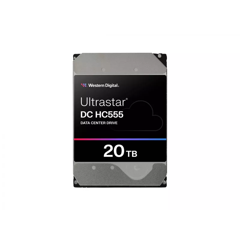 WD Ultrastar DC HC555 - Festplatte - Rechenzentrum - verschlüsselt - 20 TB - Intern - 8,9 cm (3,5 Zoll)