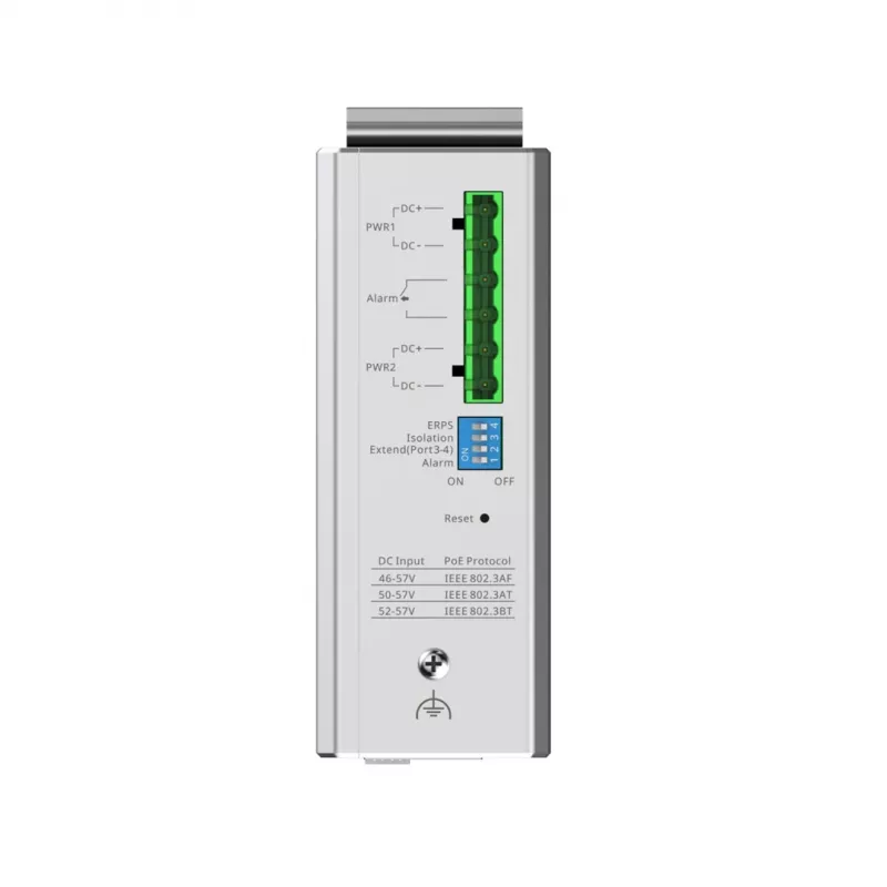 Managed L2 Netzwerk-Switch RUIJIE RG-NIS2100-4GT2SFP-HP — 4× Gigabit RJ45, 2× SFP, PoE++ (180 W), Rack-/Wand-/DIN-Montage