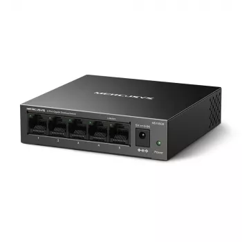 Mercusys MS105GS - Desktop-Switch, 5 Gigabit-Ports, schwarz