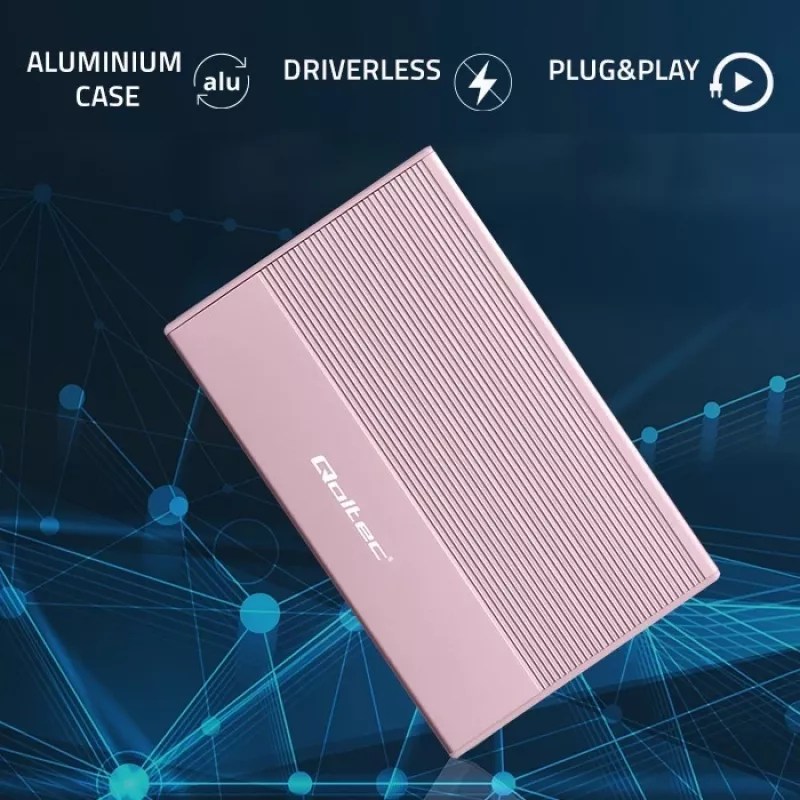 Gehäuse für SSD HDD 2,5 Zoll, SATA, USB 3.0, 2 TB