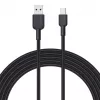 USB-A-auf-USB-C-Kabel Aukey CB-NAC1, 1 m, geflochtenes Nylon, USB PD 60 W, USB 2.0