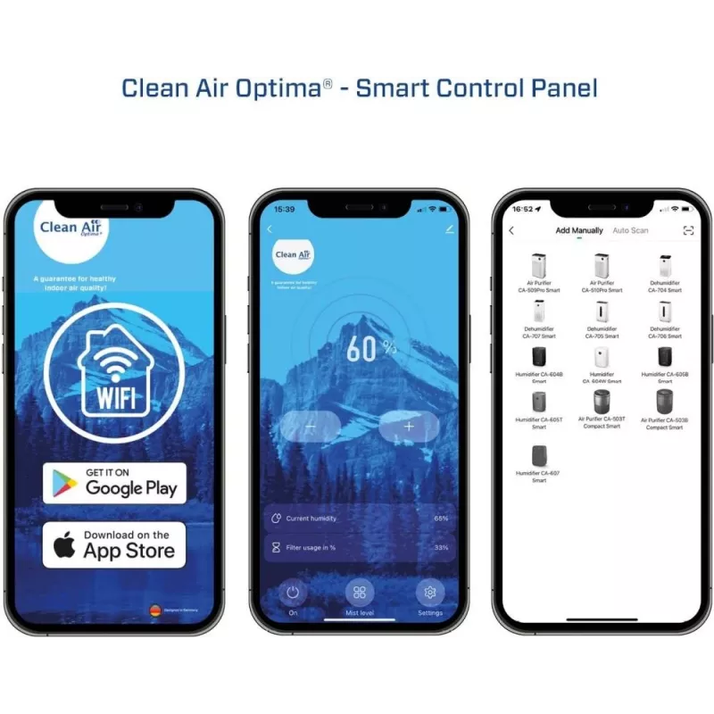 Luftbefeuchter mit IONISATOR/CA-607BSMART Clean Air Optima