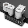 EK Water Blocks EK-Quantum Torque G1/4 Zoll doppel Verlängerungs Offset MF 21 - Satin Titanium