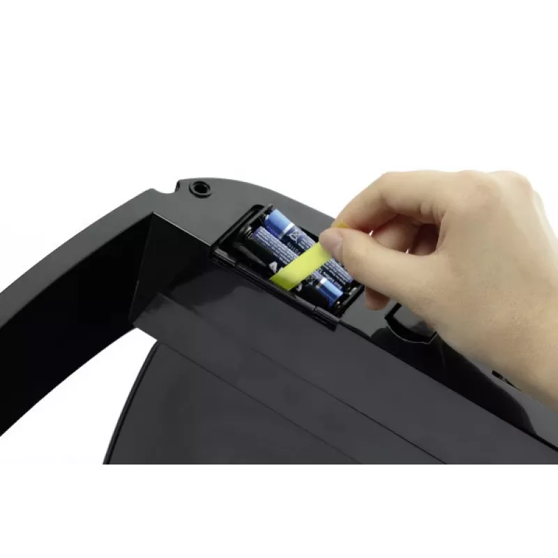 Rechteckiger Mülleimer Durable NO TOUCH 35L Edelstahl Schwarz Silber