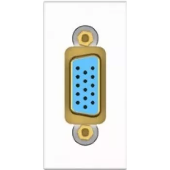 Kindermann Konnect flex 45 click VGA 1 m - Modulares Faceplate-Snap-In