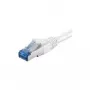 Wentronic Goobay CAT 6a Patchkabel, S/FTP (PiMF), Weiß, 2 m – LSZH halogenfrei, Kupfer (93749)