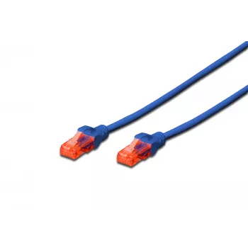 Netzwerkkabel Digitus CAT 6 U/UTP RJ-45 Cat6 0,25 m Blau