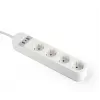 Intelligente Steckdosenleiste Gembird TSL-PS-S4U-01-W 4 AC-Ausgänge 3880 W Weiß
