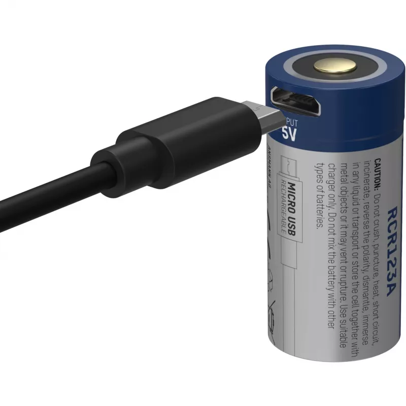 Ansmann 16340 Li-Ion Akku 850 mAh 3,6 V Micro-USB-Eingang 1300-0015