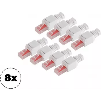 Netzwerkstecker ShiverPeaks 75011-8 Cat.6 werkzeugloser RJ45-Stecker, 8P8C